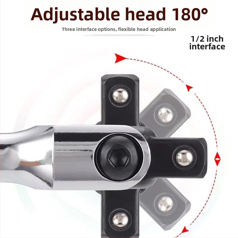 Socket wrench с удължен универсален съединител – Shengtuo инструментална стомана, полирано хромово покритие, тегло 1000