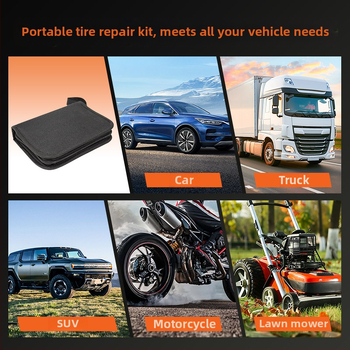 Σετ εργαλείων επισκευής ελαστικών αυτοκινήτου, μεταλλική κατασκευή, BS-5565, συσκευασία σε υφασμάτινη τσάντα, σετ 24/46/62 τεμαχίων, για αυτοκίνητα, μοτοσικλέτες και ηλεκτρικά οχήματα