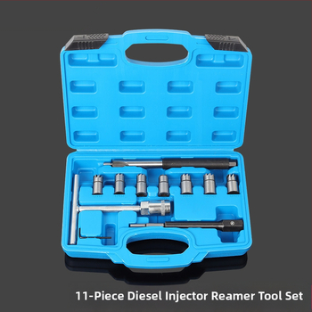 Sada reamerov na čistenie základného dielu vstrekovača na naftu – 6/7/11 dielov; vysokouhlíková oceľ; hmotnosť 0,65 kg; univerzálne použitie