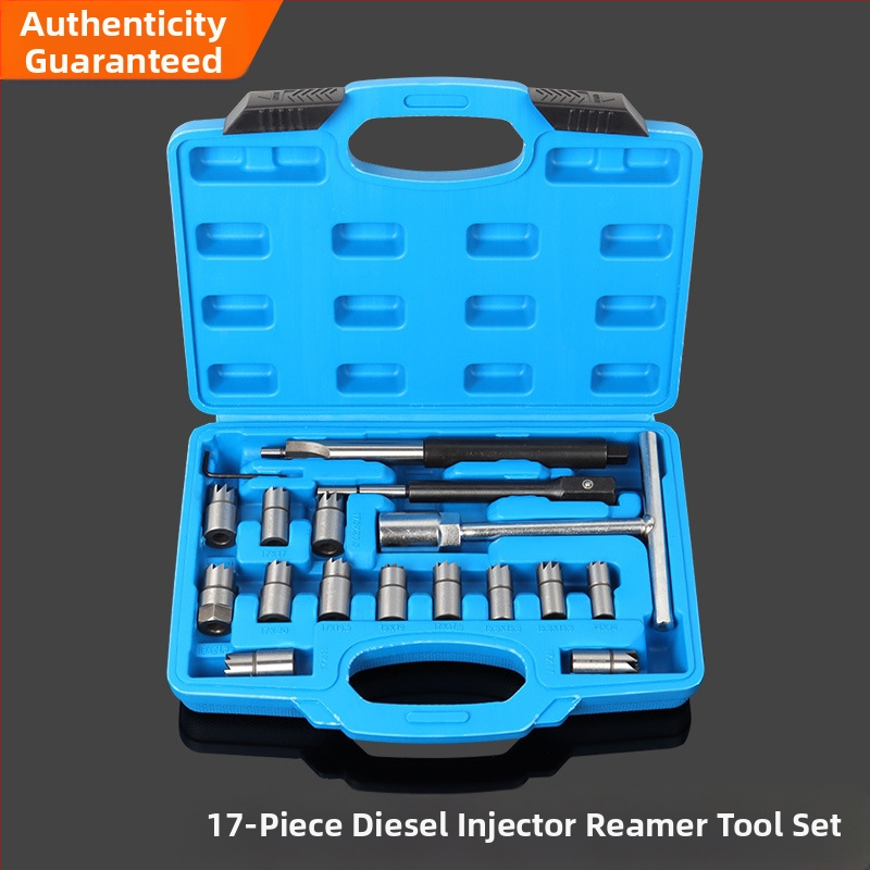 Sada reamerov na čistenie základného dielu vstrekovača na naftu – 6/7/11 dielov; vysokouhlíková oceľ; hmotnosť 0,65 kg; univerzálne použitie