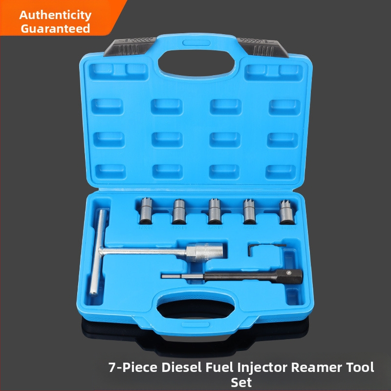 Sada reamerov na čistenie základného dielu vstrekovača na naftu – 6/7/11 dielov; vysokouhlíková oceľ; hmotnosť 0,65 kg; univerzálne použitie