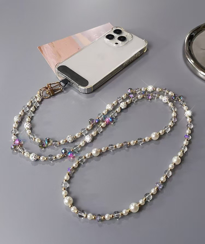 Privešak za telefon - ručno izrađeni ženski modni dodatak; Materijal: umjetni kristal + akril; Stil: ženski; Funkcija: dekoracija