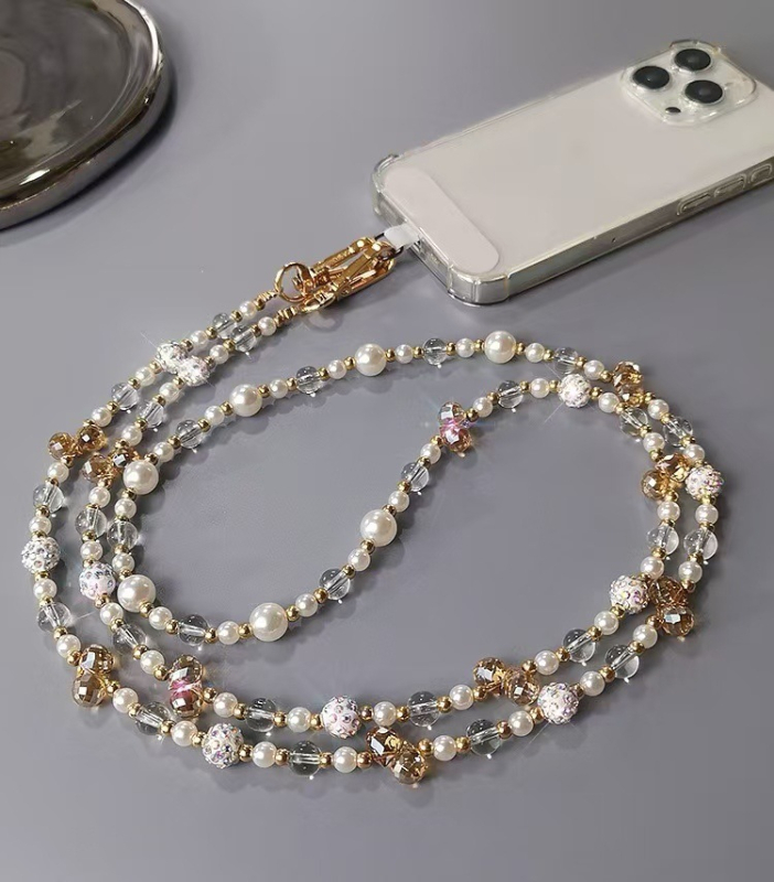 Privešak za telefon - ručno izrađeni ženski modni dodatak; Materijal: umjetni kristal + akril; Stil: ženski; Funkcija: dekoracija