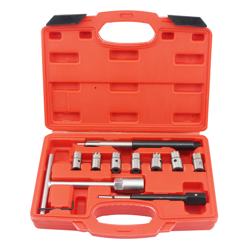 Dízel befecskendező eltávolító készlet reamerrel — 5/7/10/17 darab, utmall