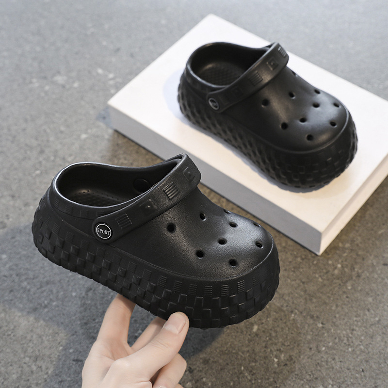 Gyerekeknek szóló EVA clogok, nyári kültéri strandcipők lányoknak, vastag talppal, 2025 tavasz