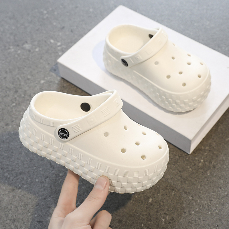 Gyerekeknek szóló EVA clogok, nyári kültéri strandcipők lányoknak, vastag talppal, 2025 tavasz