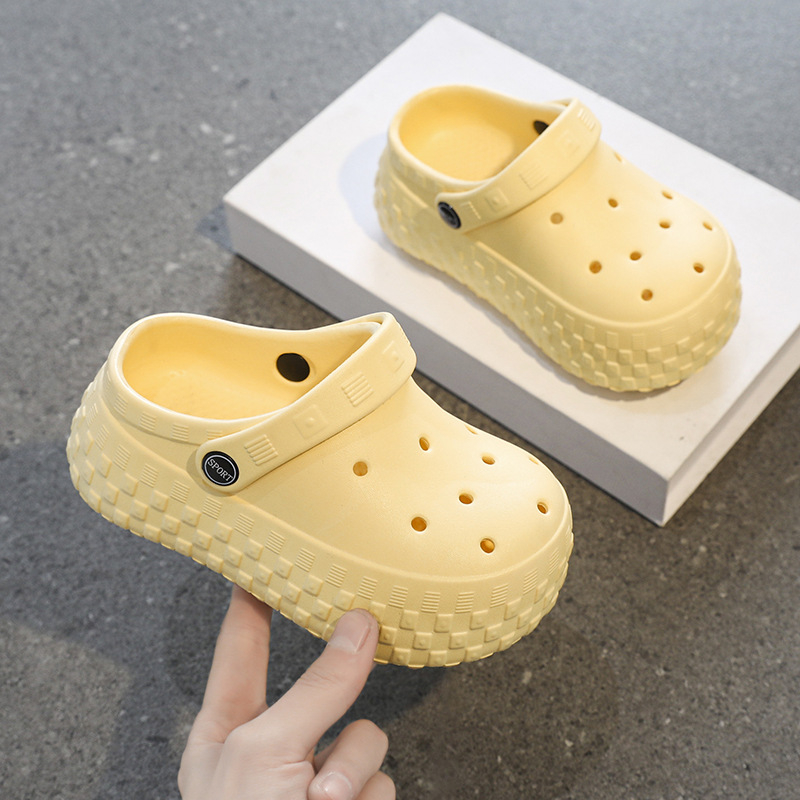 Gyerekeknek szóló EVA clogok, nyári kültéri strandcipők lányoknak, vastag talppal, 2025 tavasz