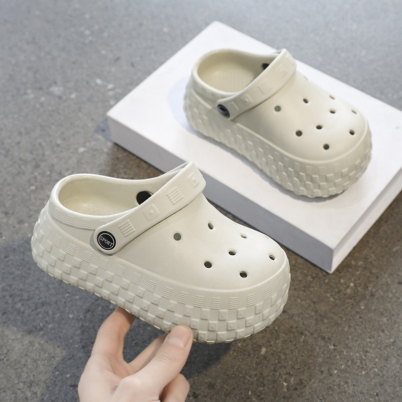 Gyerekeknek szóló EVA clogok, nyári kültéri strandcipők lányoknak, vastag talppal, 2025 tavasz