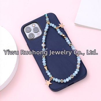 Κολιέ-μ pendant για αλυσίδα τηλεφώνου από κρύσταλλο, κράμα και CCB; ημι-χειροποίητη επεξεργασία; φυσικό στυλ; χειμερινή συλλογή 2022