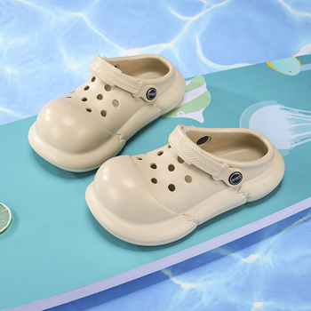 Clogs με EVA πάνω μέρος για κορίτσια και γυναίκες, καθημερινά άνετα σανδάλια χωρίς επένδυση, άνοιξη 2025