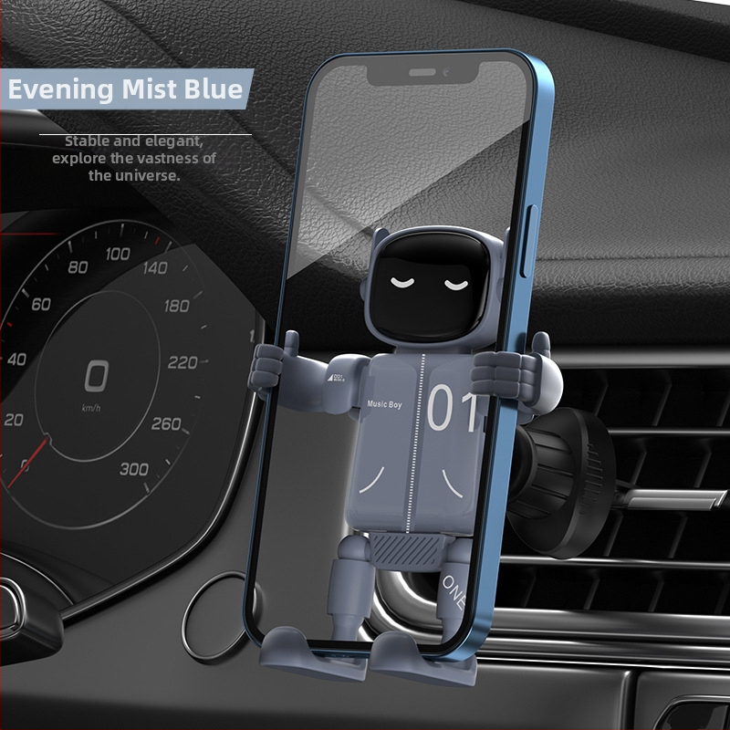 Držiak na mobilný telefón do auta s gravitačným uchytením na výduch, univerzálny, ABS+PC materiál
