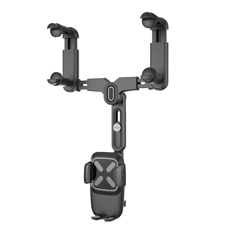 Βάση καθρέπτη αυτοκινήτου για οπισθοπορεία με αναδιπλούμενο στηρίγμα τηλεφώνου, ABS, μοντέλο R004, για Apple, Huawei και Xiaomi