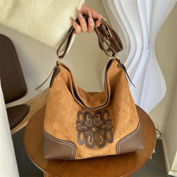 Vintage gradska torba za svakodnevnu upotrebu – PU, oblik kanta (bucket), zatvarač, podstava od poliester, džep za mobitel