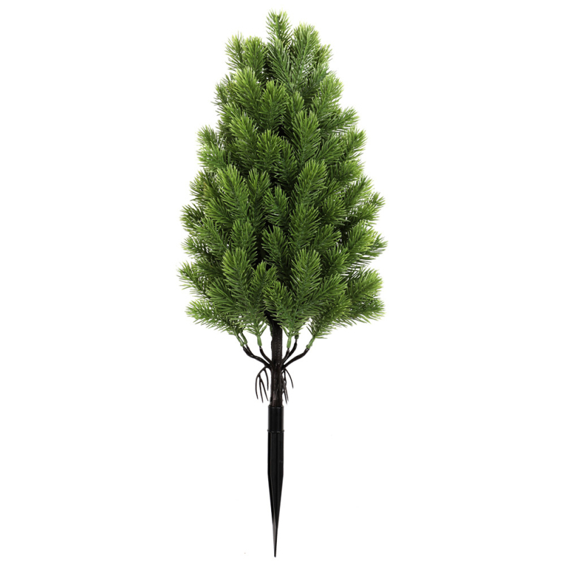 Изкуствено дърво със смърчови иглички за вътрешно и външно ползване, коледна декорация, Западен стил, код 2025711