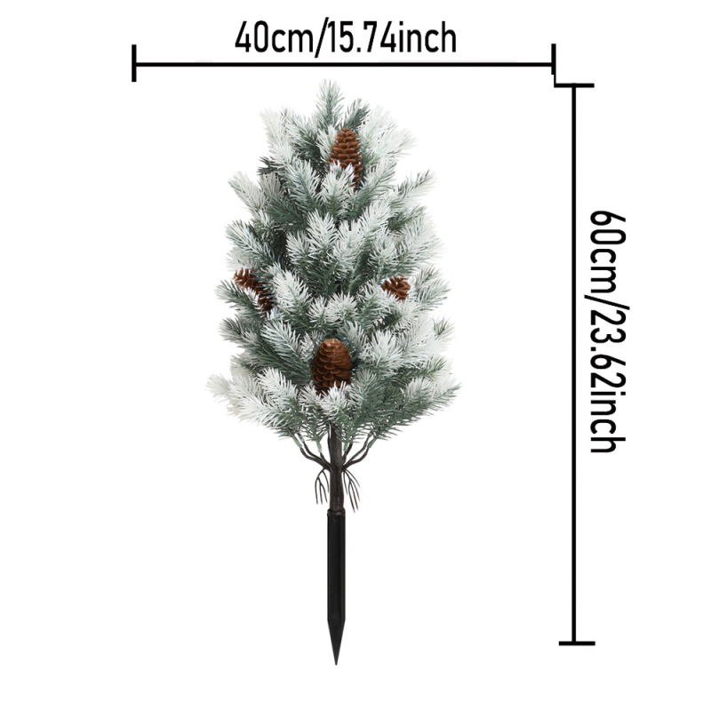 Изкуствено дърво със смърчови иглички за вътрешно и външно ползване, коледна декорация, Западен стил, код 2025711