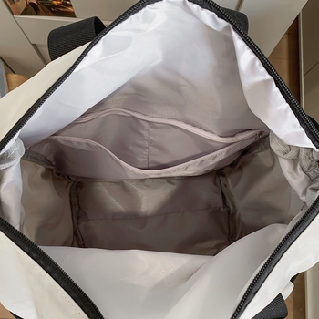 Νάιλον σακίδιο πλάτης, ρετρό στιλ Harajuku, μεγάλης χωρητικότητας κάτω από 20 L, κατάλληλο για φορητό υπολογιστή 12 ιντσών, επένδυση από πολυεστερ, καμπύλος ιμάντας ώμου