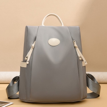 Ženski ranac od najlona, urbani jednostavan stil, proljeće 2024, podstava od poliestera, skriveni džep sa zatvaračem