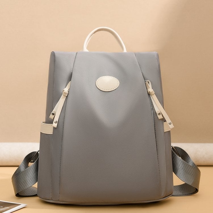 Ženski ranac od najlona, urbani jednostavan stil, proljeće 2024, podstava od poliestera, skriveni džep sa zatvaračem
