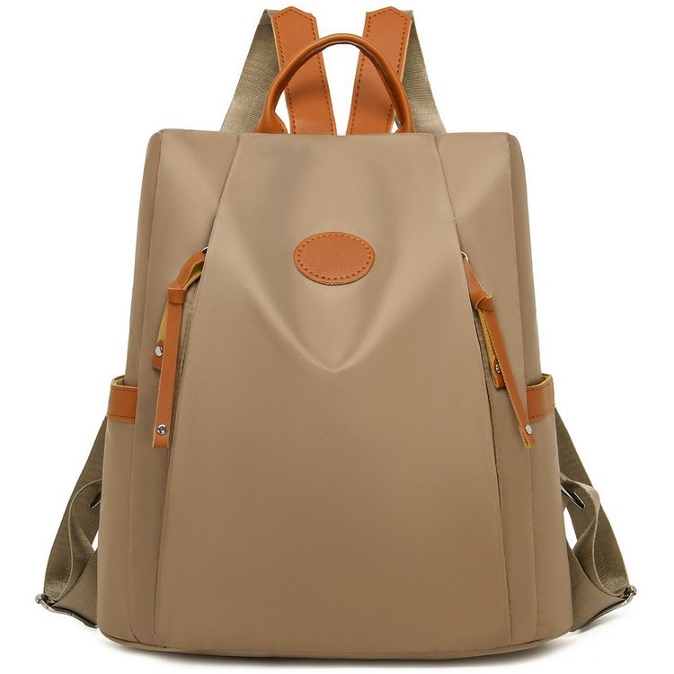 Ženski ranac od najlona, urbani jednostavan stil, proljeće 2024, podstava od poliestera, skriveni džep sa zatvaračem