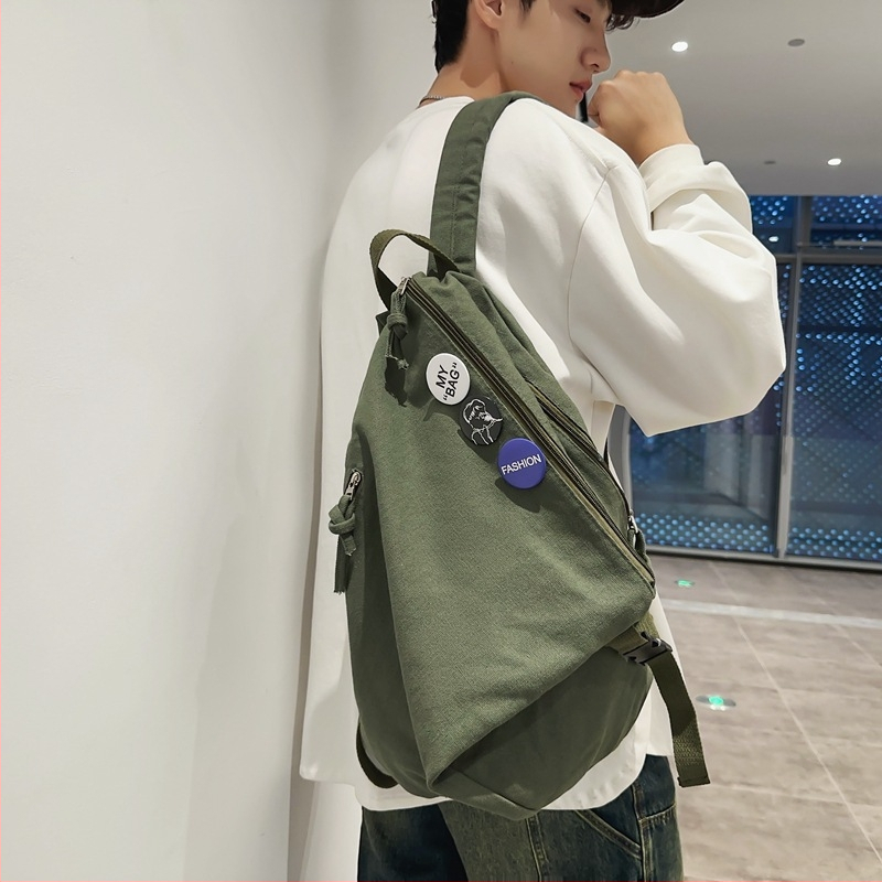 Unisex plátenný batoh do školy, mestský minimalistický štýl, objem 20–35 L, kompatibilný s 15-palcovým notebookom, ramenné popruhy s vzduchovým vankúšom