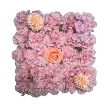 Umjetni zidni backdrop od svilenih cvjetova za vjenčanje i fotografiranje — ruže, tulipani, magnolija, hidrangea