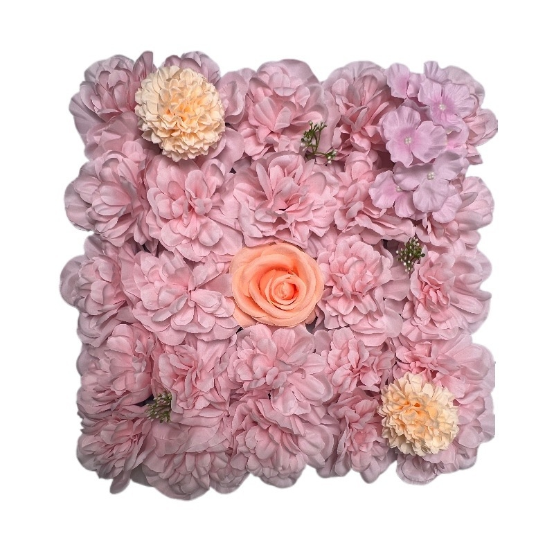 Umjetni zidni backdrop od svilenih cvjetova za vjenčanje i fotografiranje — ruže, tulipani, magnolija, hidrangea