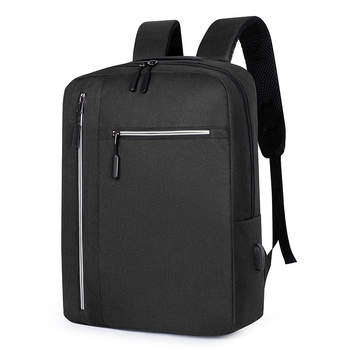 Ανδρικό-γυναικείο σακίδιο από Oxford ύφασμα με θύρα USB, κατάλληλο για φορητό έως 15 ιντσών, χωρητικότητα κάτω των 20 λίτρων