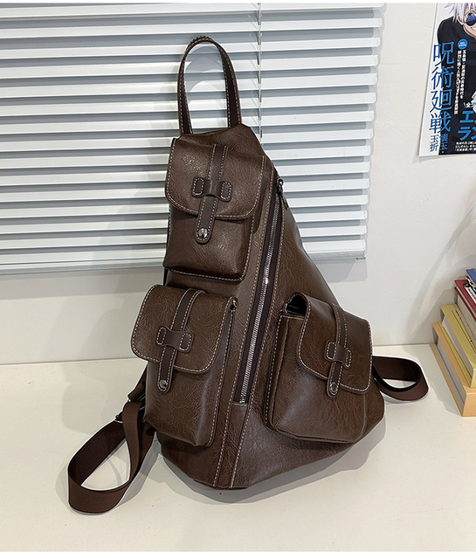 Ruksak PU, kapacitet 20–35 l, vodootporan, za 8-inčni laptop, zakrivljene naramenice (Kritične specifikacije: PU materijal; kapacitet 20–35 l; vodootpornost; 8-inčni laptop; zakrivljene naramenice)