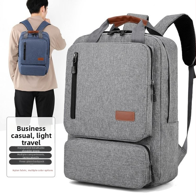 Mănușcă pentru bărbați: rucsac din canvas, stil business-casual, cu design respirabil, impermeabil, rezistent la uzură și curea cu pernă de aer