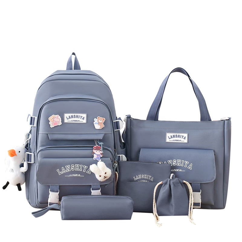 Batoh na notebook do školy s veľkou kapacitou, nylon, dýcha, nepremokavý, ultra ľahký, popruhy s vzduchovým vankúšom – street štýl pre študentov (4.–12. ročník)