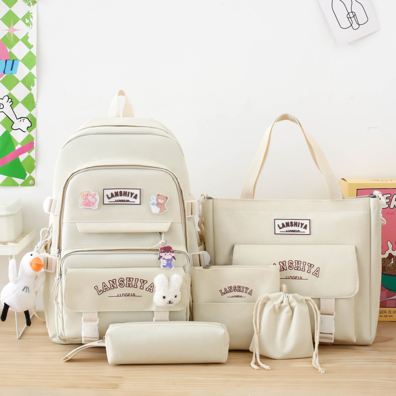 Batoh na notebook do školy s veľkou kapacitou, nylon, dýcha, nepremokavý, ultra ľahký, popruhy s vzduchovým vankúšom – street štýl pre študentov (4.–12. ročník)