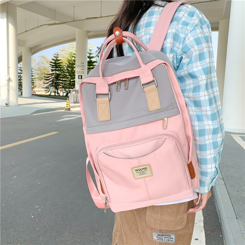 Ученическа раница с голям капацитет (56–75 л), нейлонова, дишаща, водоустойчива и износоустойчива, презрамка с въздушна възглавница, облицовка от полиестер