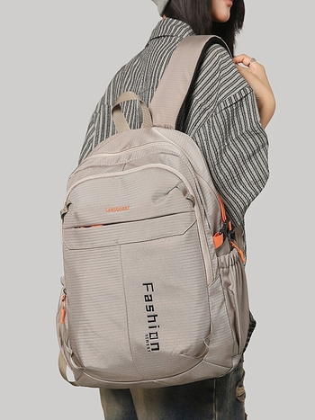 Σακίδιο ταξιδιού από καμβά, στυλ αναψυχής, κλείσιμο με φερμουάρ, εσωτερική θήκη για το τηλέφωνο, επένδυση πολυεστέρα