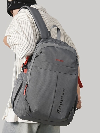 Σακίδιο ταξιδιού από καμβά, στυλ αναψυχής, κλείσιμο με φερμουάρ, εσωτερική θήκη για το τηλέφωνο, επένδυση πολυεστέρα