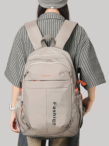 Σακίδιο ταξιδιού από καμβά, στυλ αναψυχής, κλείσιμο με φερμουάρ, εσωτερική θήκη για το τηλέφωνο, επένδυση πολυεστέρα