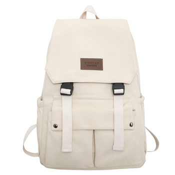 Unisex σχολική τσάντα με καπάκι που ανοίγει, μεγάλη χωρητικότητα, νάιλον κατασκευή, κατάλληλη για ψυχαγωγικά ταξίδια.