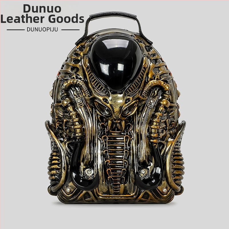 Unisex batoh v tvare kobry, PU materiál, zips, polyesterové vnútorné, vrecko na telefón, priedušný