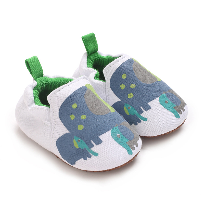 Cipele za bebe – Unisex, pamuk gornji dio, protuklizna potplat, uzorak životinja, za dob 6–12 mjeseci