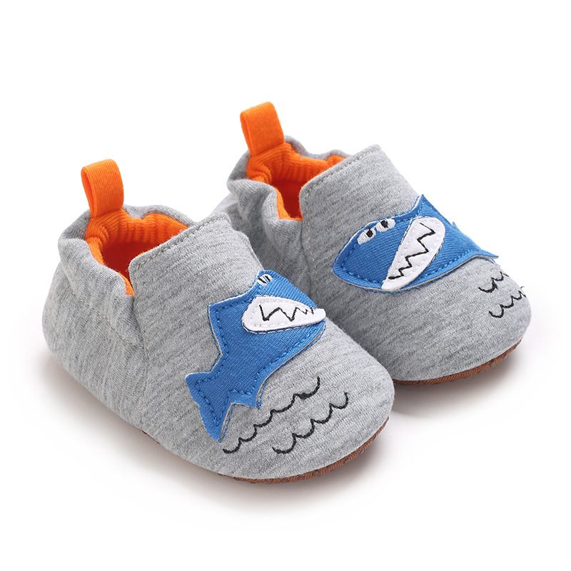 Cipele za bebe – Unisex, pamuk gornji dio, protuklizna potplat, uzorak životinja, za dob 6–12 mjeseci