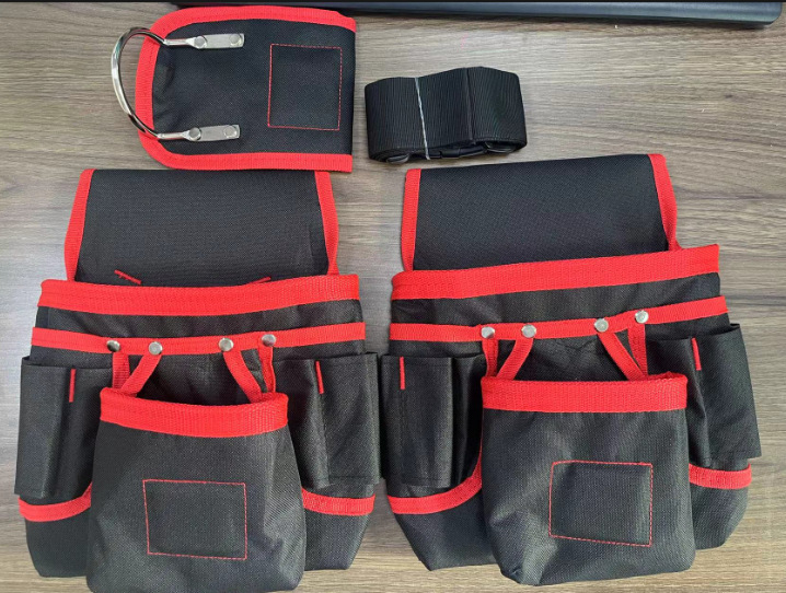 Чанта за висене на инструменти за колан — пренасяне, защита и организация на инструментите; серия инструментален комплект; персонализируема носеща способност и материал на рамката