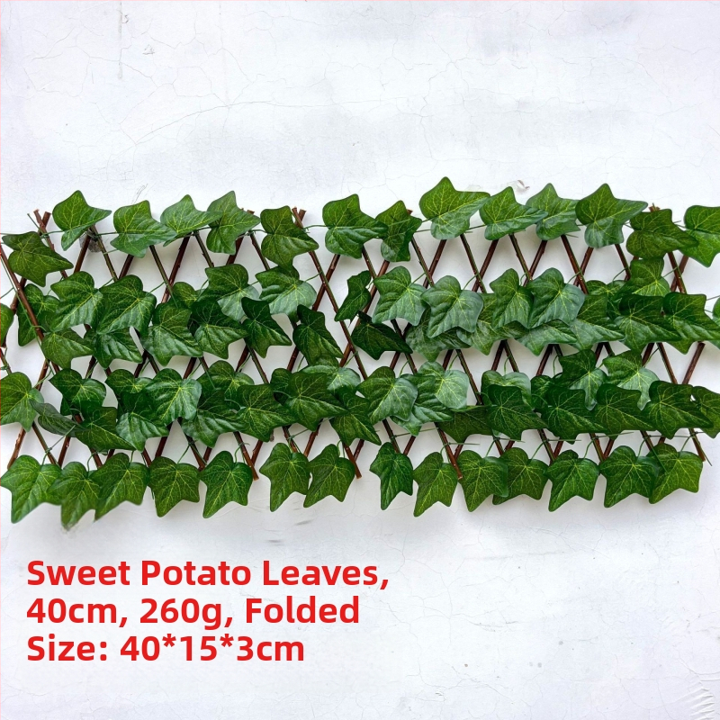 Umelá rastlina na plot s plastovými listami, hodvábne kvety a polyesterovou tkaninou; proces vstrekovania; značka Five-color grass; odroda 8463247