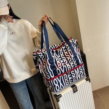 Gurulós utazótáska – nagy kapacitás 36–55L, Oxford anyag, terheléscsökkentő funkció, nylon bélés, városi egyszerű stílus