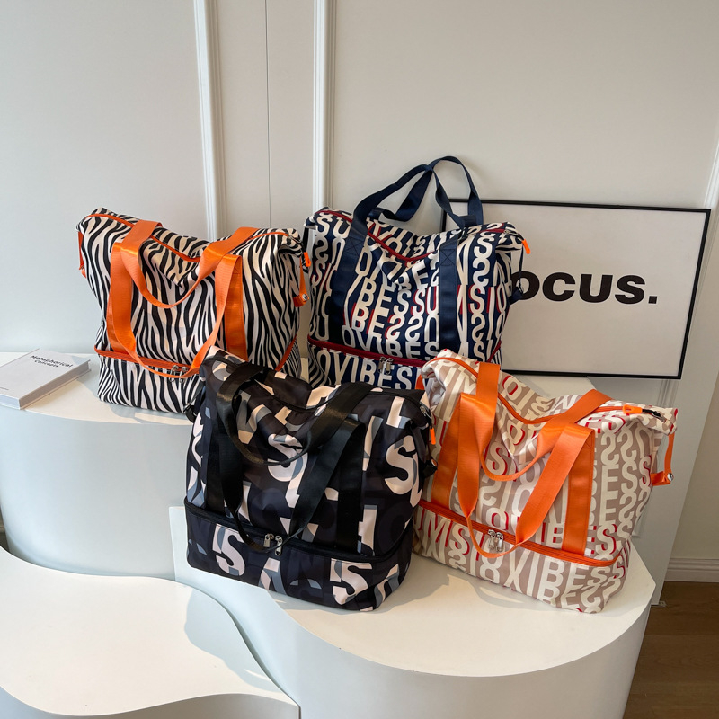 Gurulós utazótáska – nagy kapacitás 36–55L, Oxford anyag, terheléscsökkentő funkció, nylon bélés, városi egyszerű stílus