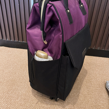 Višenamjenska putna torba s kotačićima — kapacitet 36–55 L, Oxford tkanina, unisex dizajn, poliester podstava, gradski jednostavan stil