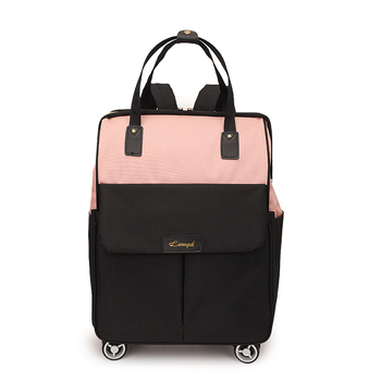 Višenamjenska putna torba s kotačićima — kapacitet 36–55 L, Oxford tkanina, unisex dizajn, poliester podstava, gradski jednostavan stil