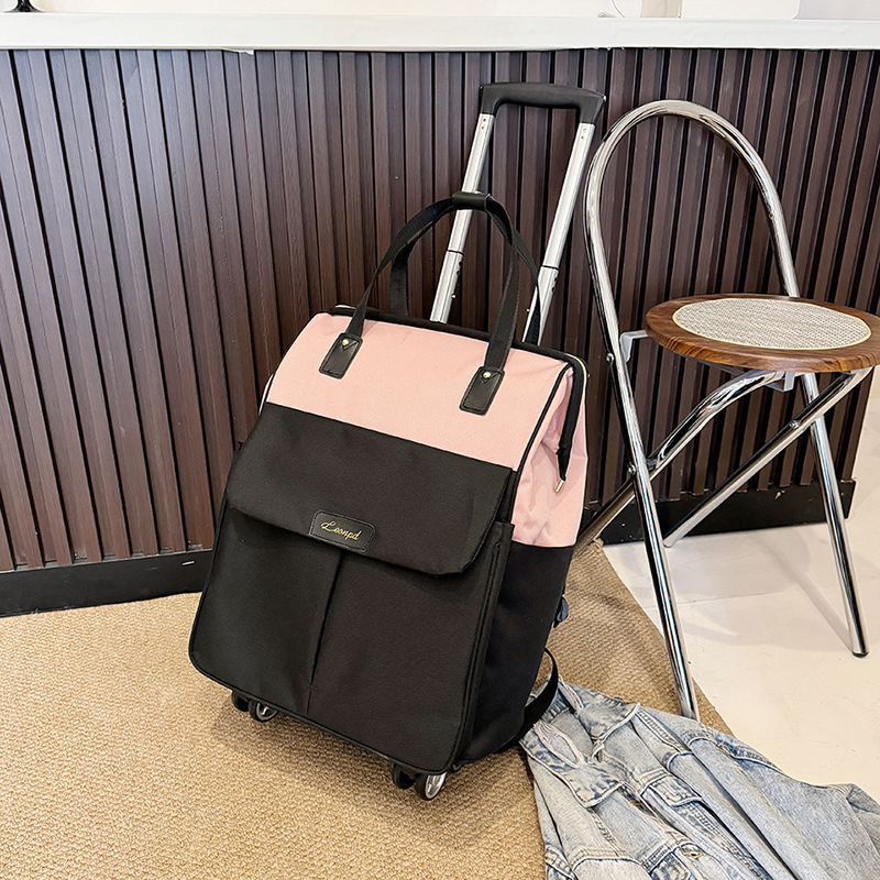 Višenamjenska putna torba s kotačićima — kapacitet 36–55 L, Oxford tkanina, unisex dizajn, poliester podstava, gradski jednostavan stil