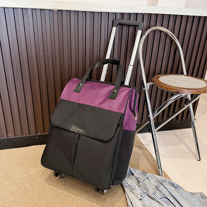 Višenamjenska putna torba s kotačićima — kapacitet 36–55 L, Oxford tkanina, unisex dizajn, poliester podstava, gradski jednostavan stil