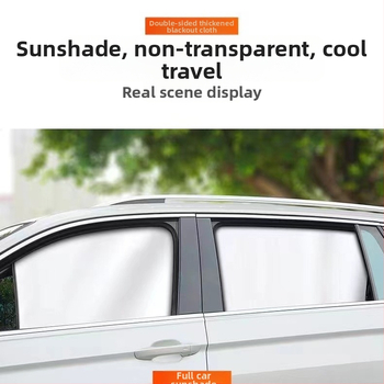 Magnetinė automobilių langų skydelis - sidabru dengtas audinys, atspindintis, šilumos izoliacija, pritaikomas, universalus montavimas