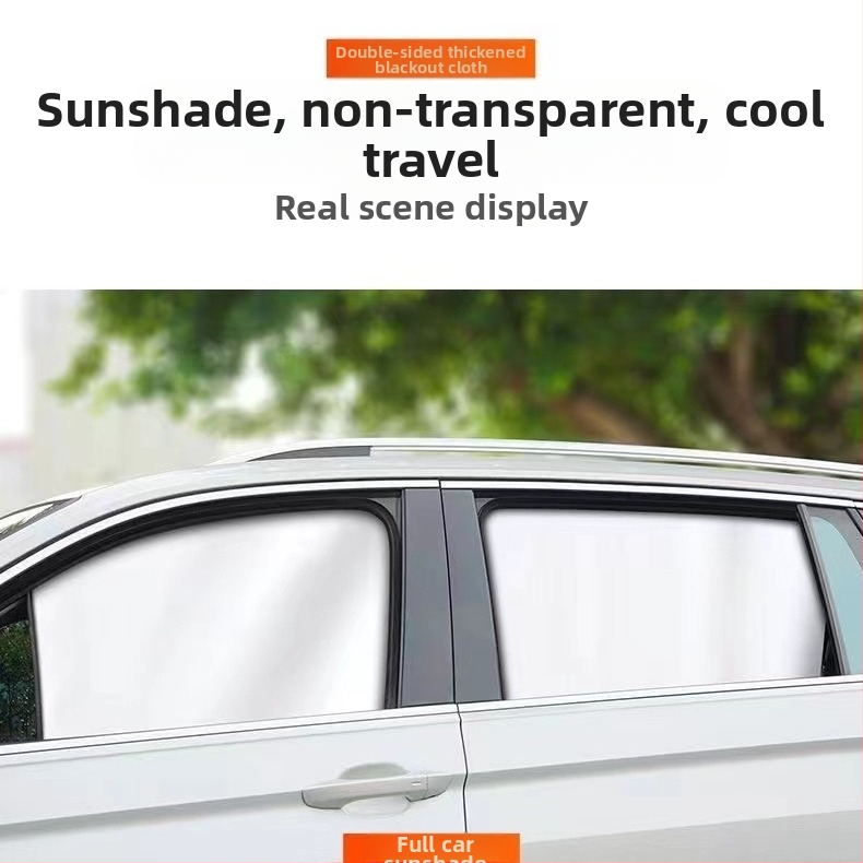 Магнитен слънцезащитен екран за автомобилни прозорци - плат със сребърно покритие, рефлективен, топлоизолационен, персонализируем, универсален монтаж