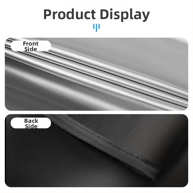 Магнитен слънцезащитен екран за автомобилни прозорци - плат със сребърно покритие, рефлективен, топлоизолационен, персонализируем, универсален монтаж